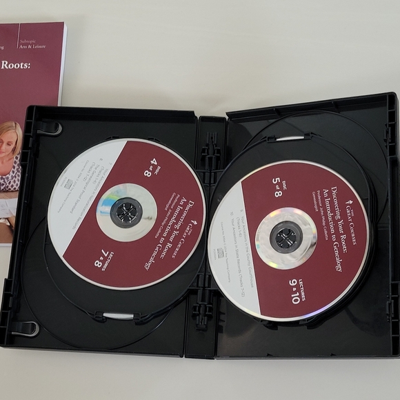 THE GREAT COURSES Discovering Your Roots An Introduction to Genealogy CDs & Book - Picture 5 of 16